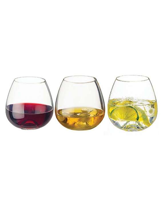 dartington crystal www everyday glass, set of 3
