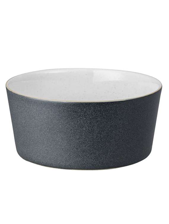 denby impression charcoal blue straight rice bowl
