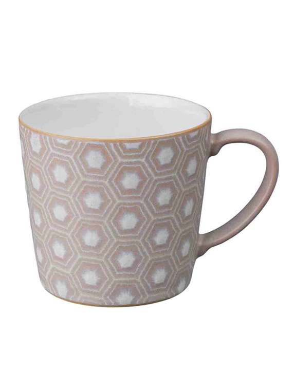 denby impression pink hexagon large mug