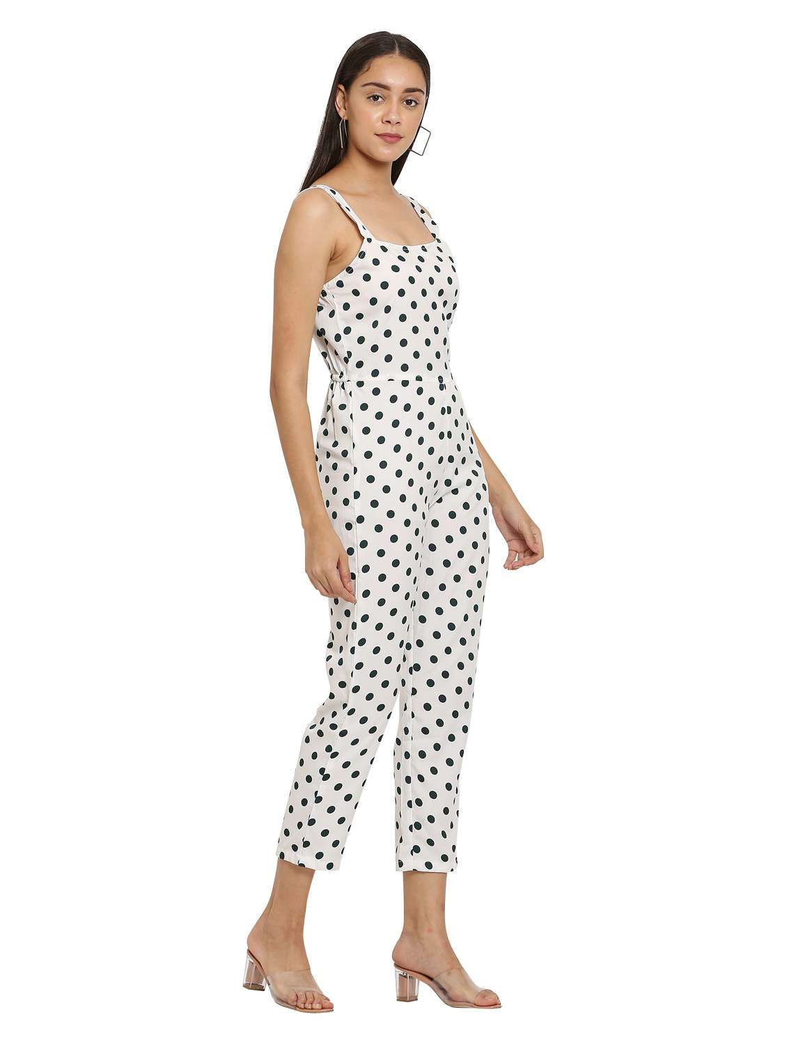 white printed jumpsuit - 19171585 -  Standard Image - 1