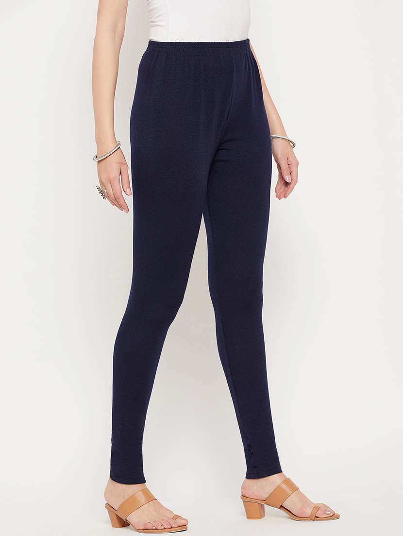 solids woolen legging - 19172135 - Standard Image - 1