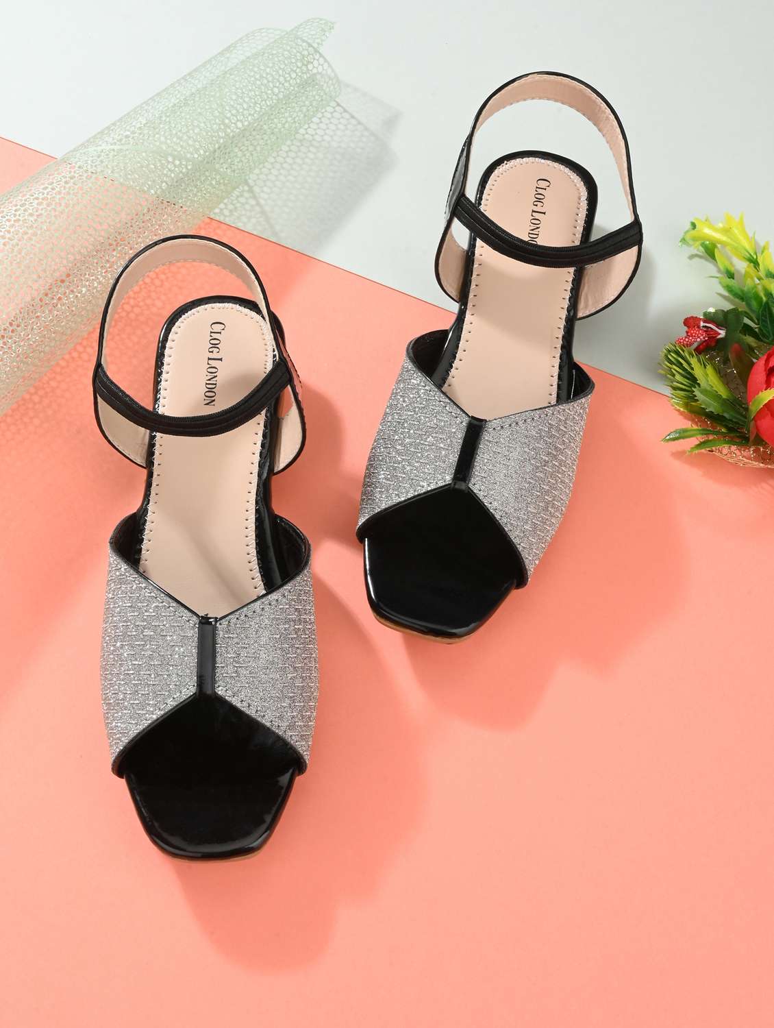 women solid back strap sandal - 19172138 -  Standard Image - 1