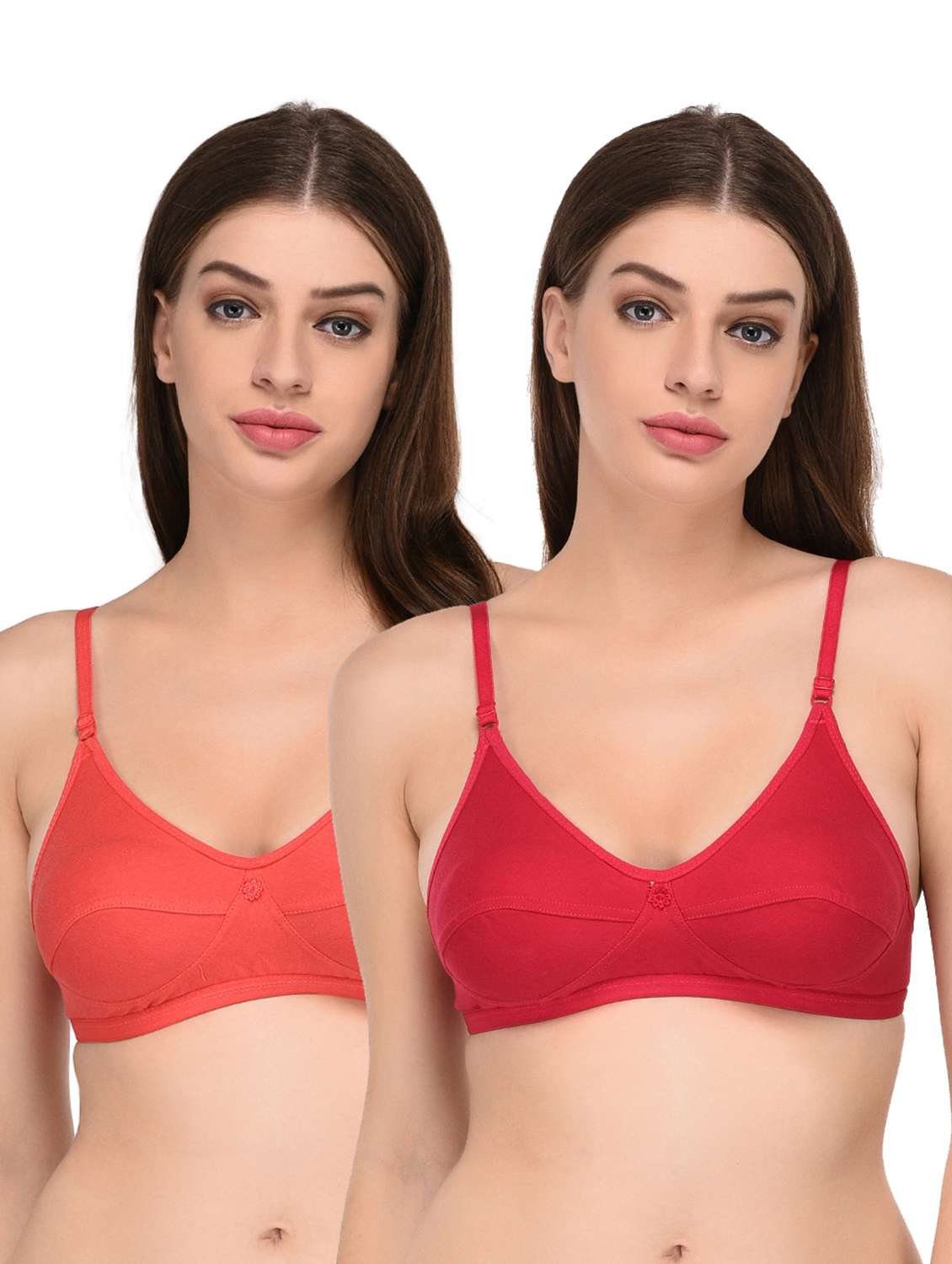 pack of 2 non padded t-shirt bra 