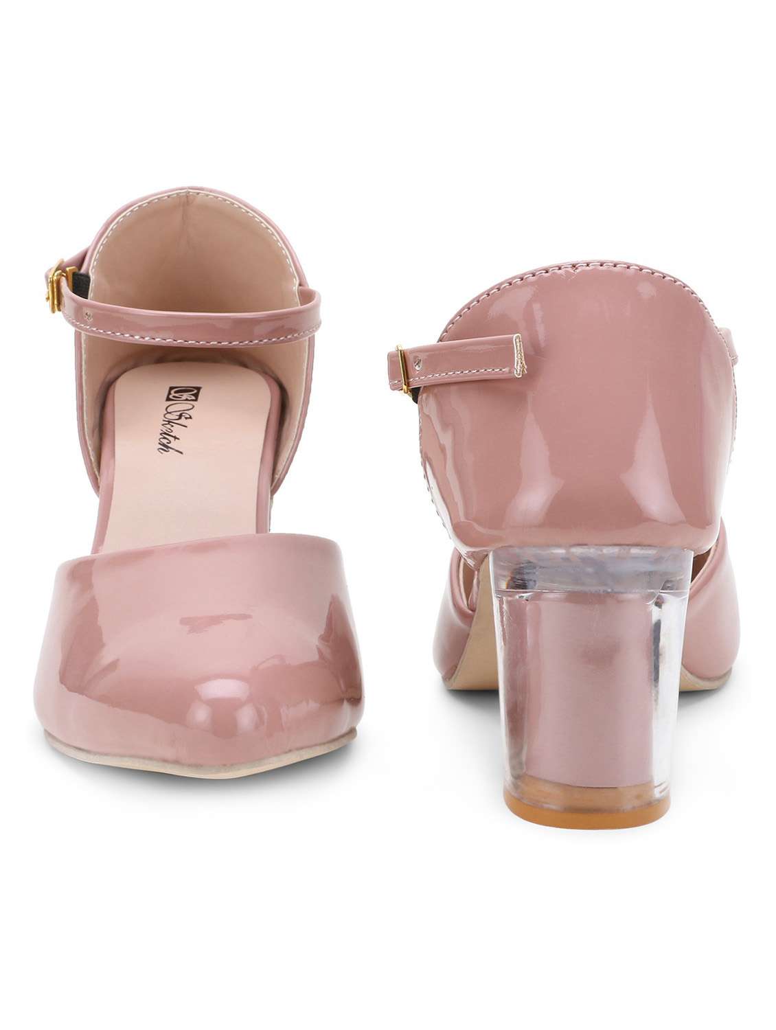 women solid back strap sandal - 19172602 -  Standard Image - 4