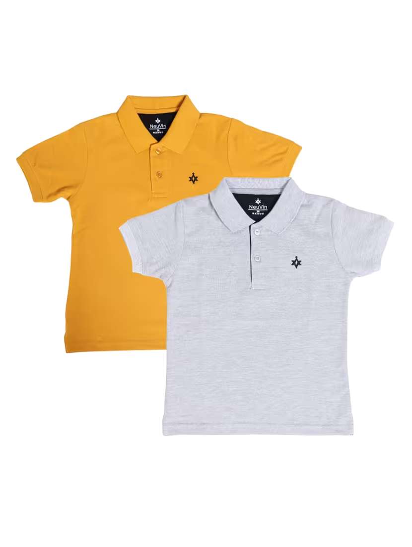 boys pack of 2 solid t-shirt  - 19172830 -  Standard Image - 1