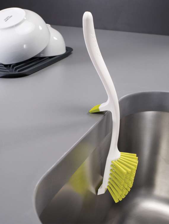 joseph joseph edge washing-up brush - green