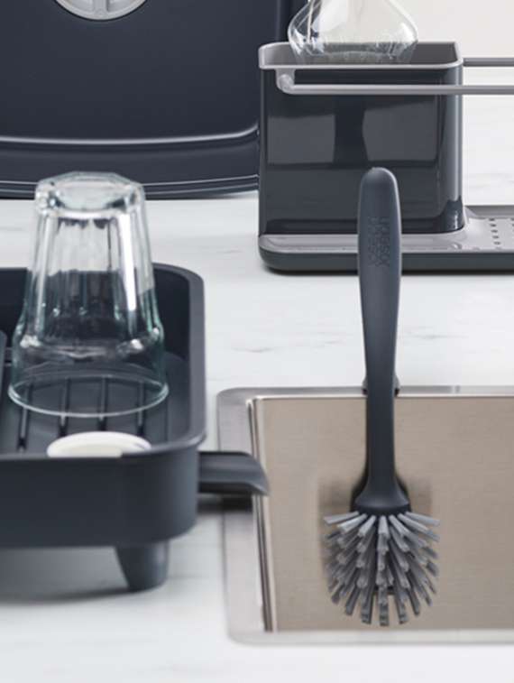 joseph joseph edge washing-up brush - grey