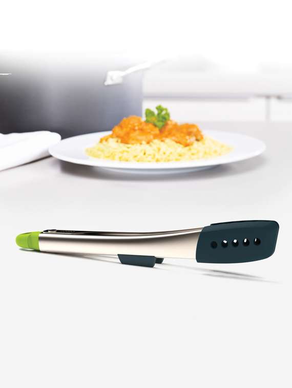 joseph joseph elevate stainless steel tongs - grey