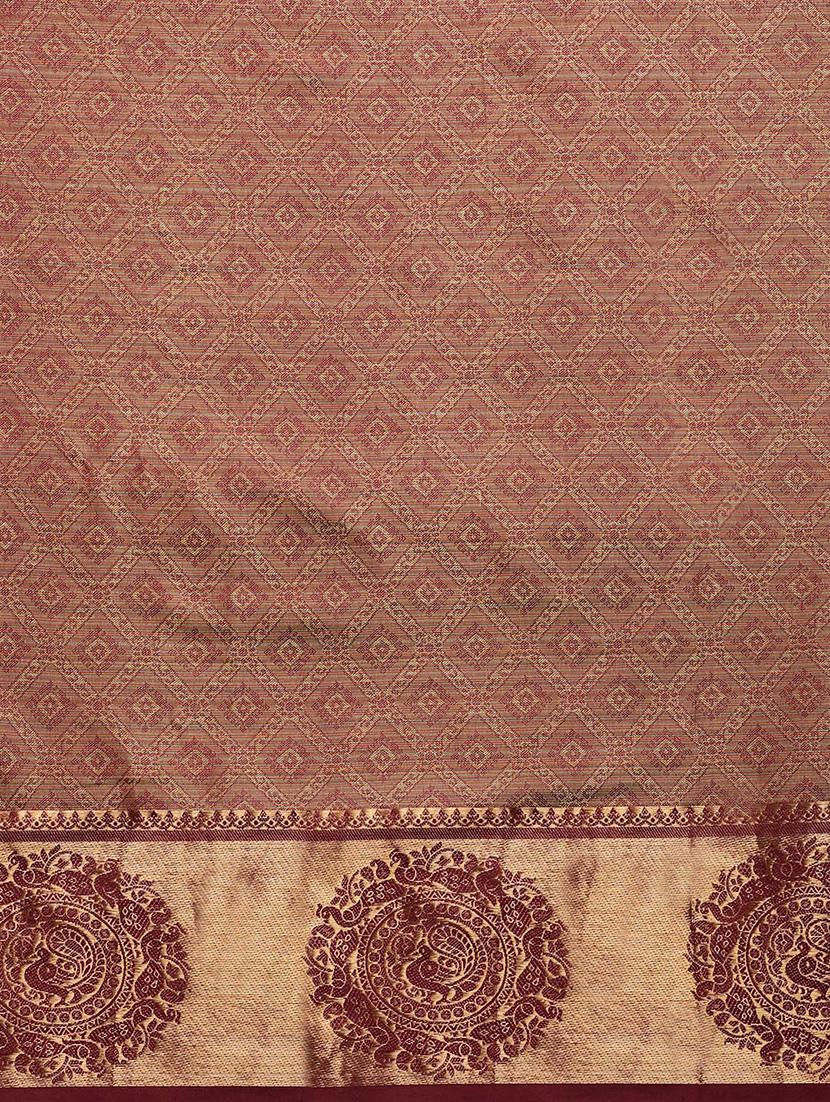 self design woven saree with blouse - 19175792 - Standard Image - 4