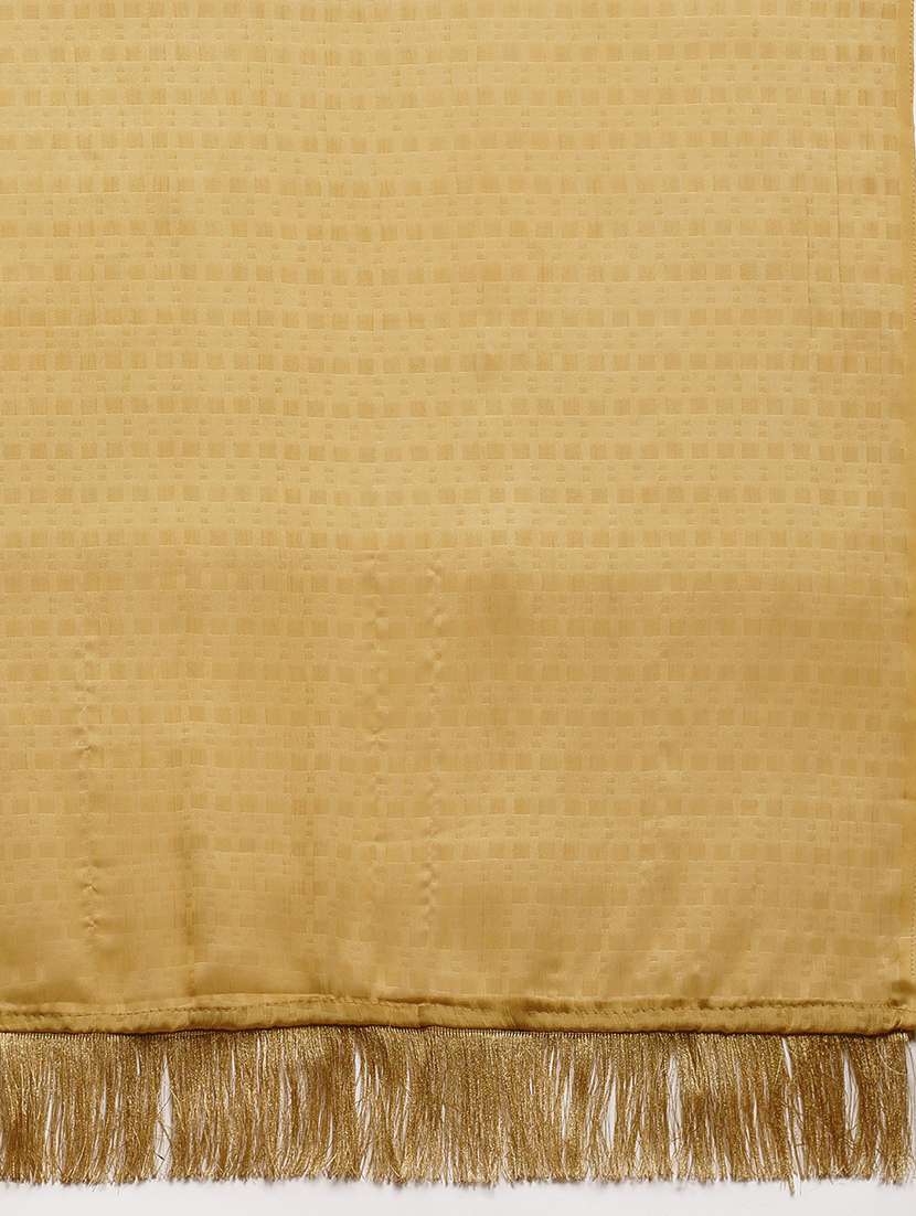 gold printed saree with blouse - 19175811 - Standard Image - 4