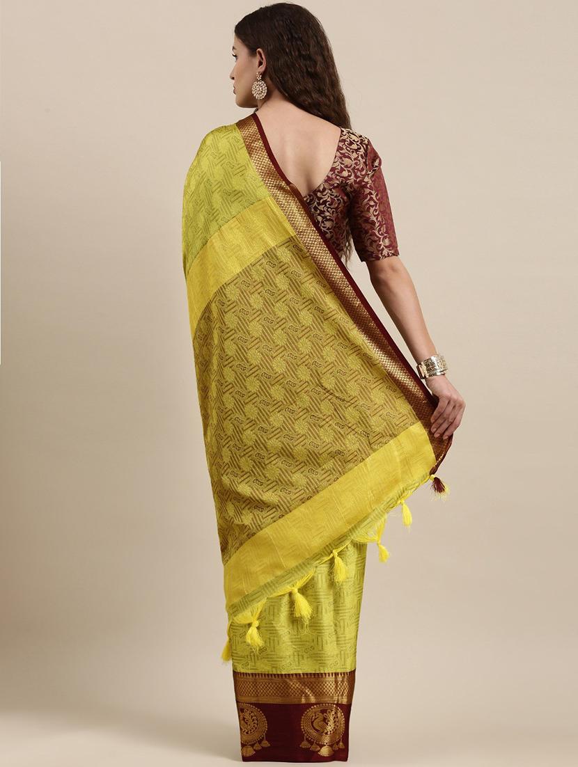 green bollywood saree with blouse - 19176247 -  Standard Image - 1