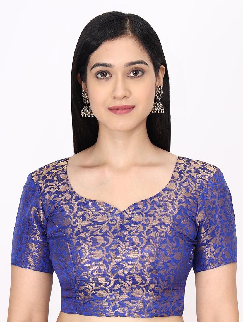 yellow maheshwari saree with blouse - 19176445 - Standard Image - 4