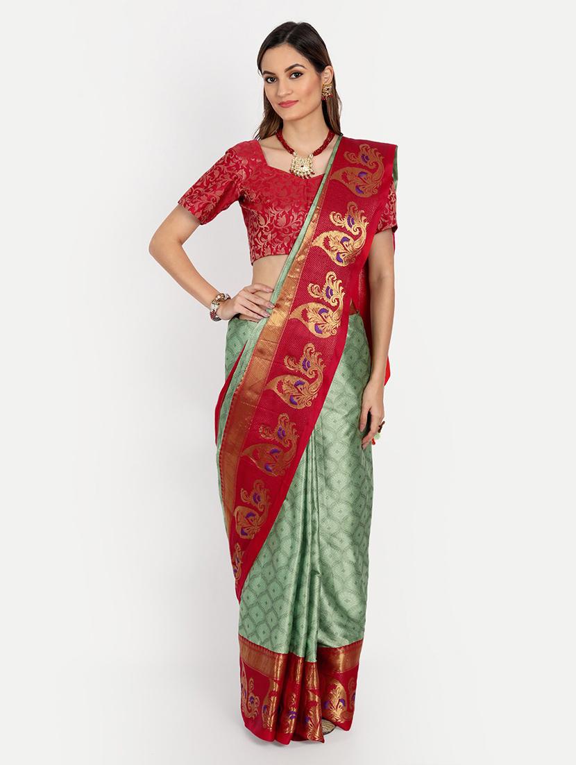 self design woven saree - 19176522 - Standard Image - 1