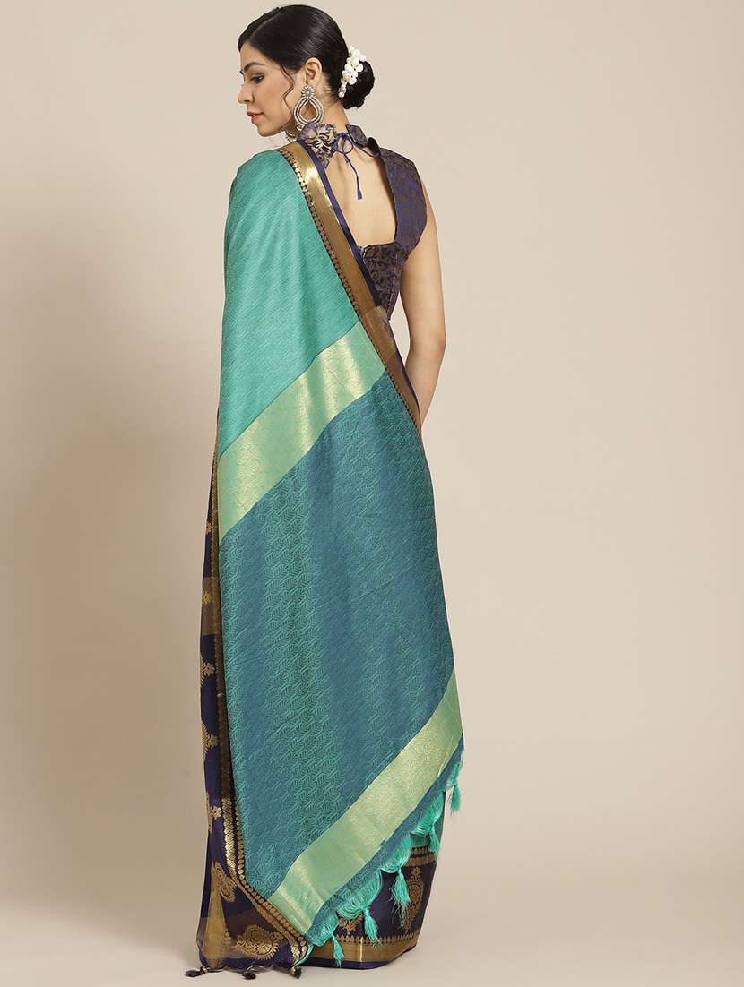 self design mysore silk saree with blouse - 19176629 -  Standard Image - 1