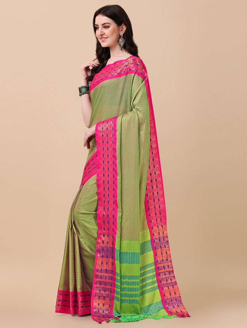 self design woven saree with blouse - 19176641 - Standard Image - 1