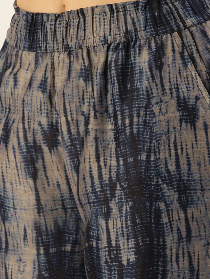 women high rise relaxed fit culotte - 19177043 - Standard Image - 4