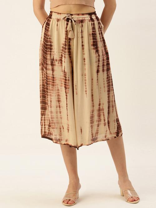 beige tie and dyed culottes - 19177045 - Standard Image - 0