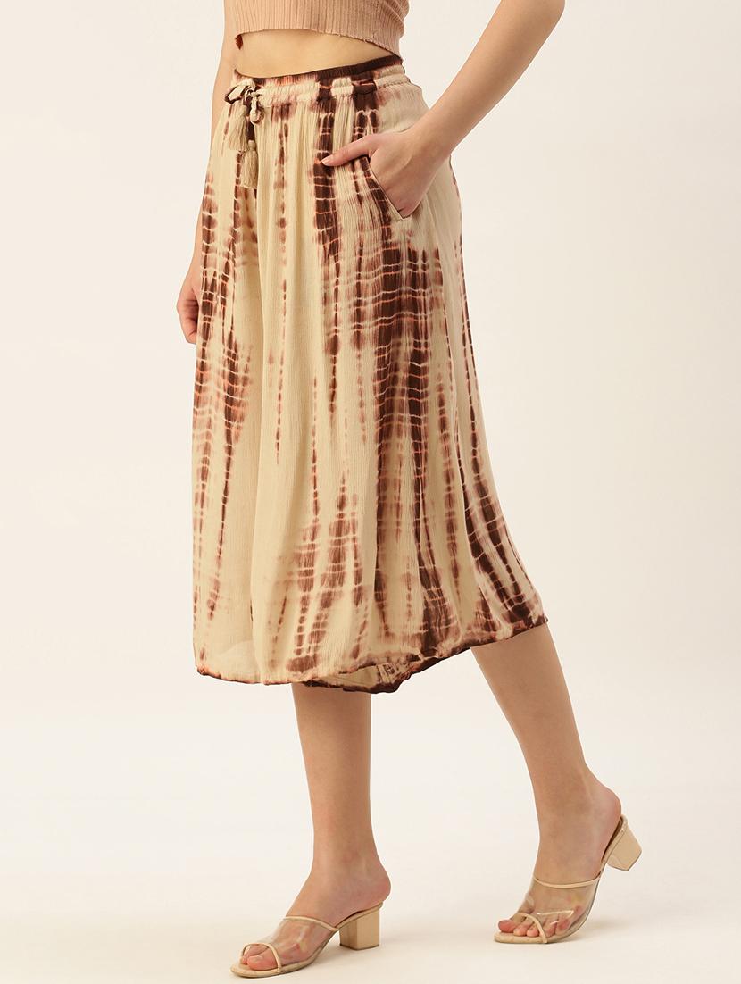 beige tie and dyed culottes - 19177045 - Standard Image - 1