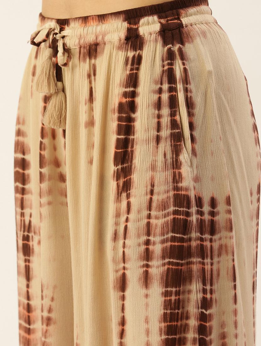 beige tie and dyed culottes - 19177045 - Standard Image - 4