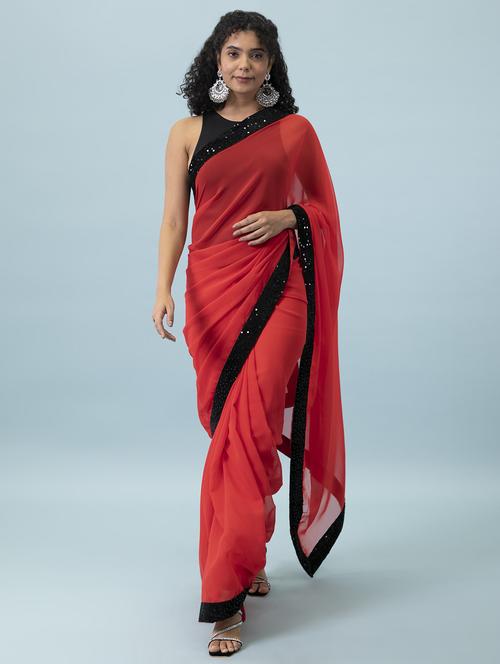 women's embellished saree with blouse - 19177251 - Standard Image - 0