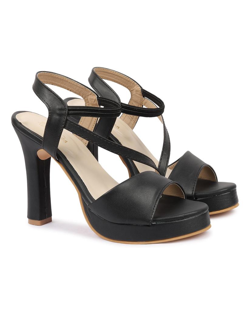 women solid back strap sandal - 19177829 -  Standard Image - 1