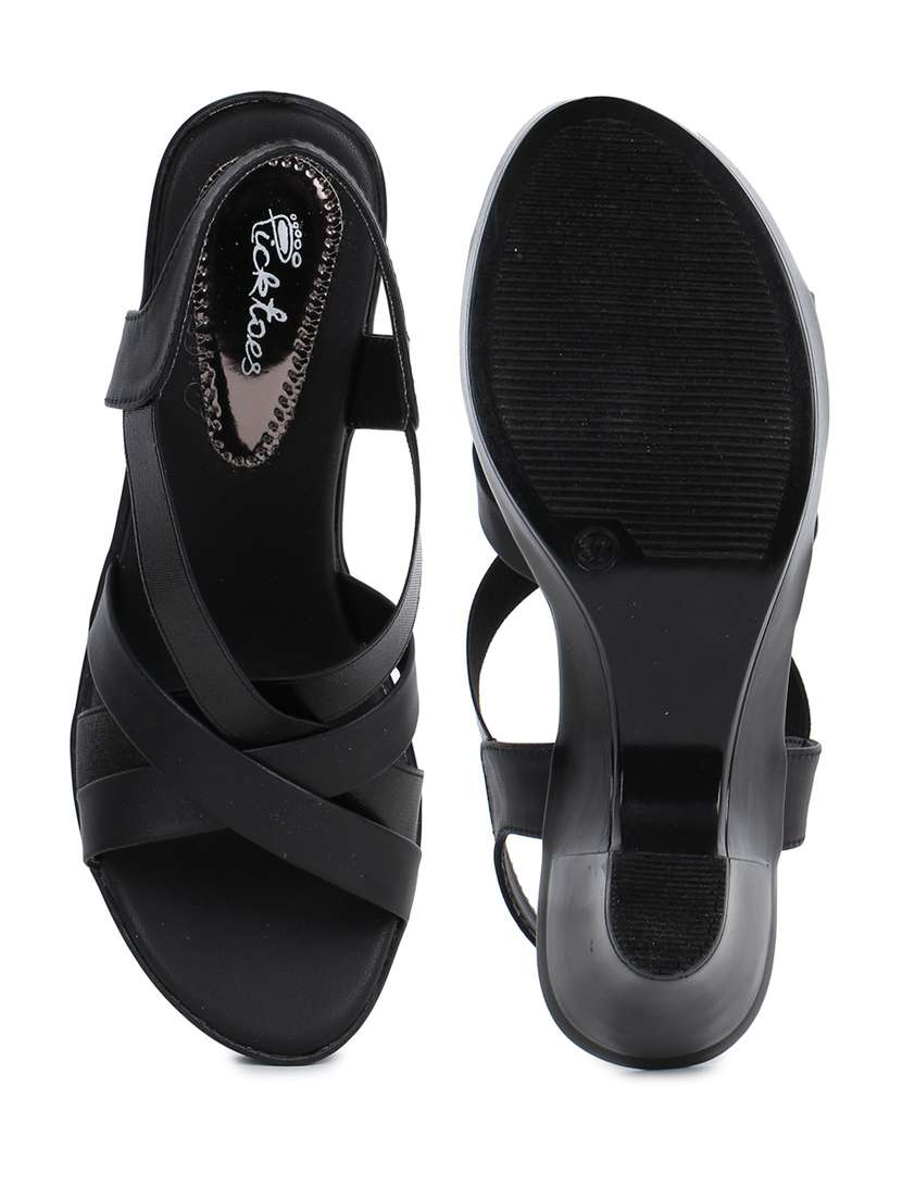 women solid back strap sandal - 19177849 - Standard Image - 4
