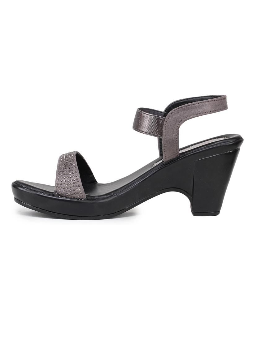 women solid ankle strap sandal - 19177890 -  Standard Image - 1