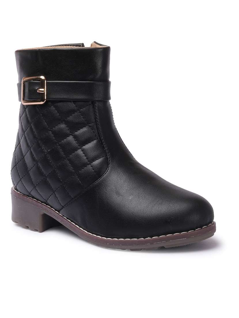 black ankle boot
