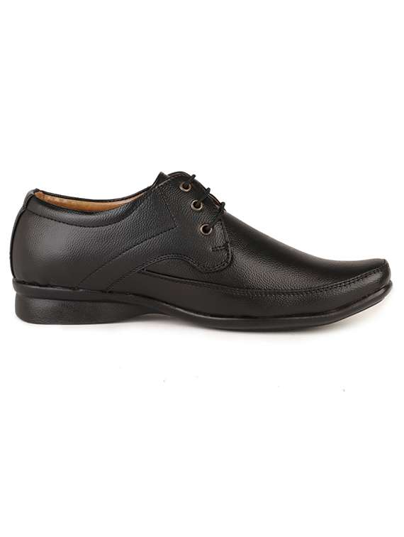 black lace-up derby shoes - 19178096 -  Standard Image - 1