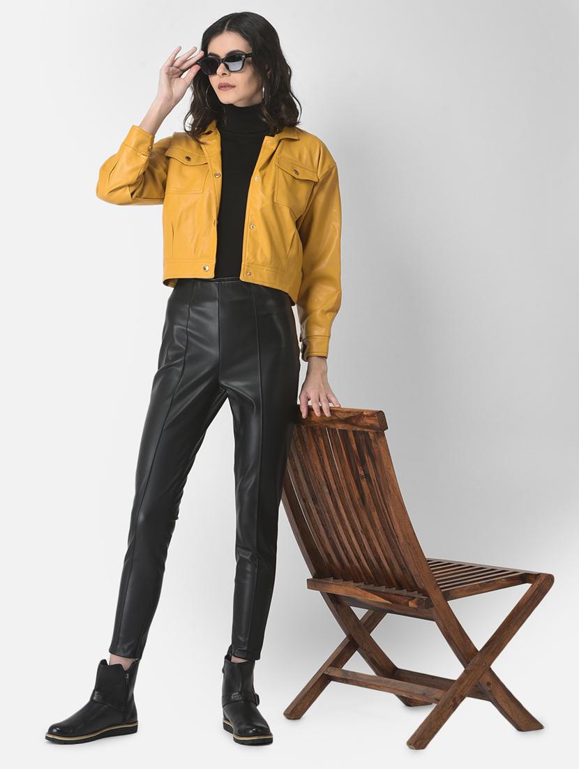 solids leatherette jacket - 19178444 - Standard Image - 4