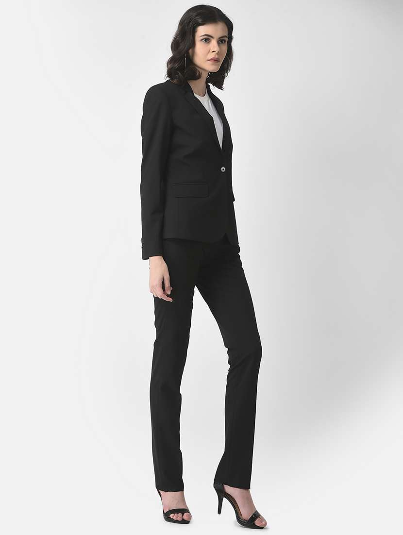 solids black suit set - 19178472 -  Standard Image - 1