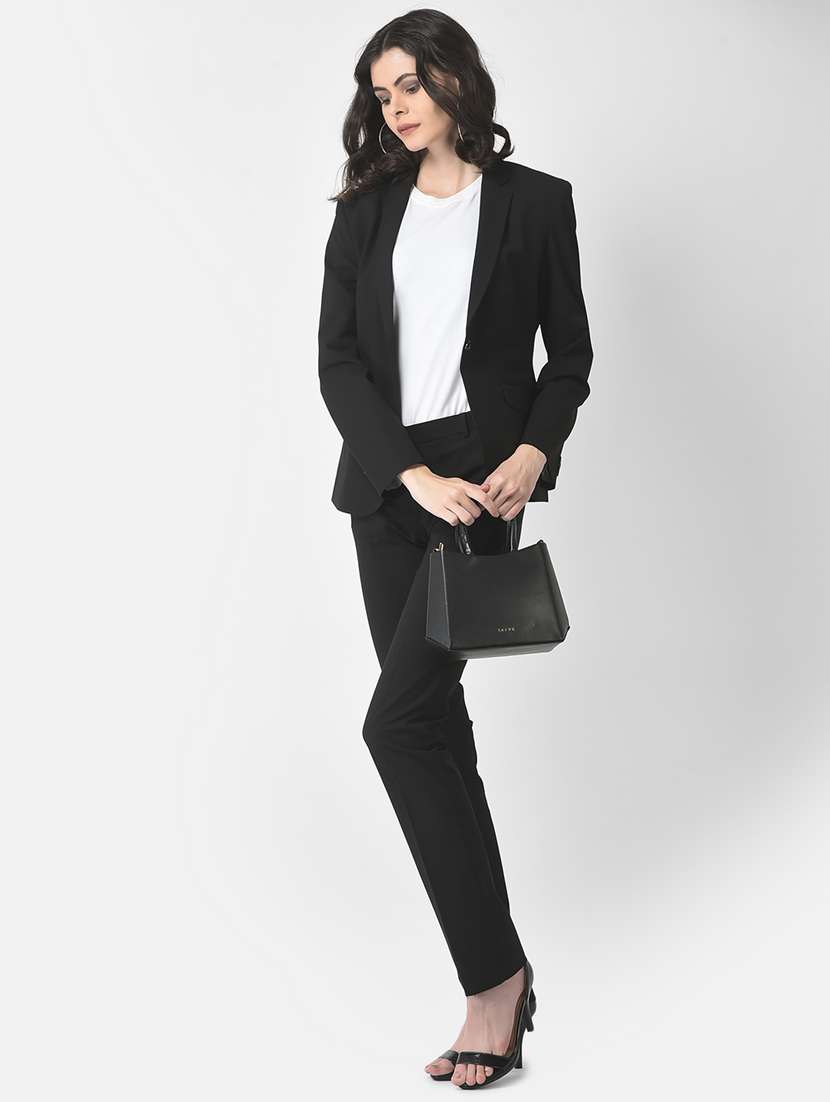 solids black suit set - 19178472 - Standard Image - 4