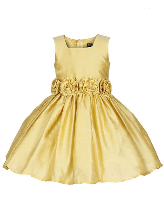 girls square neck sleeveless frock - 19178631 -  Standard Image - 1