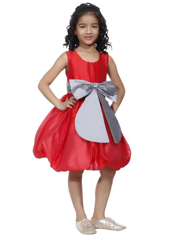 girls round neck sleeveless frock - 19178672 - Standard Image - 1