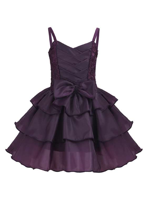 girls shoulder strap sleeveless frock