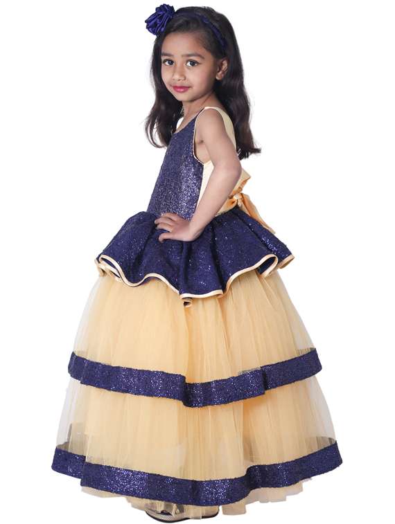 girls round neck sleeveless frock - 19178736 -  Standard Image - 1
