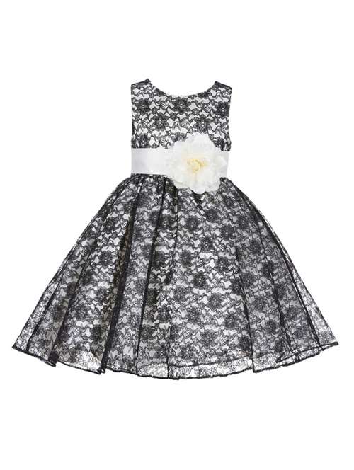 girls round neck sleeveless frock