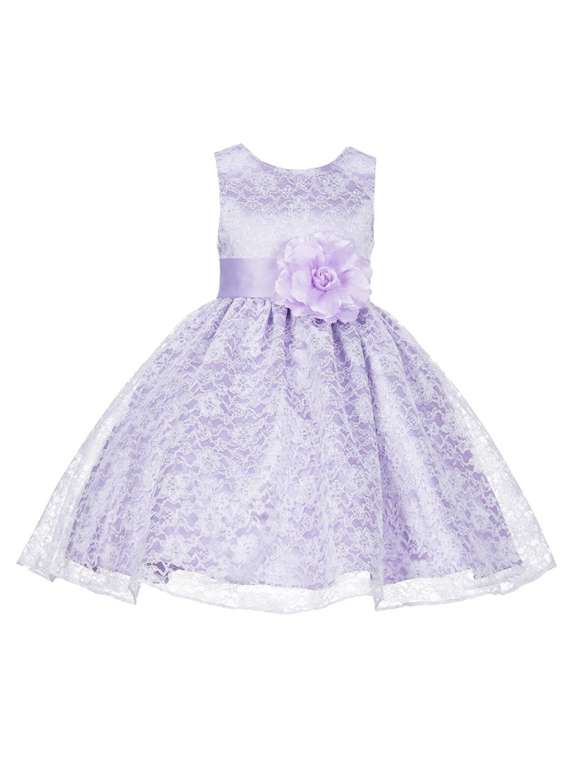 girls round neck sleeveless frock