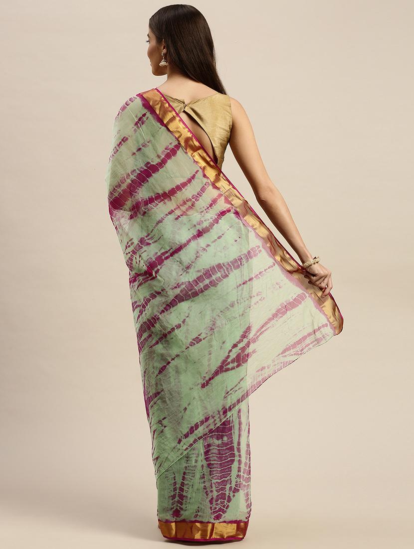 ethnic wear white color saree set with blouse - 19179134 - Standard Image - 1