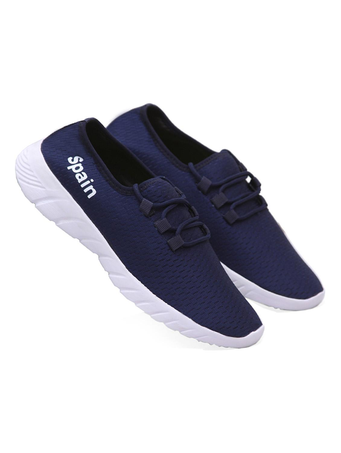 mens navy blue lace up casual shoes - 19179683 -  Standard Image - 1