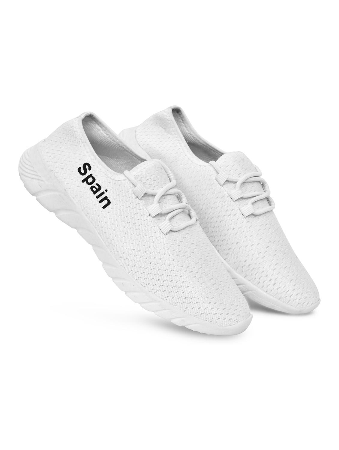 mens white lace up casual shoes - 19179685 - Standard Image - 1