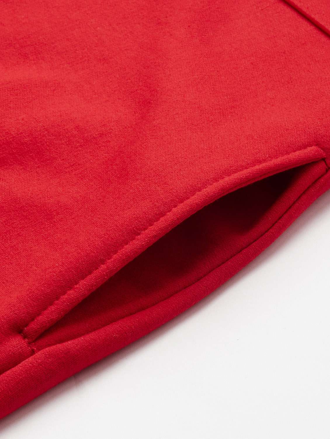 red solid hooded dress - 19180703 -  Standard Image - 4