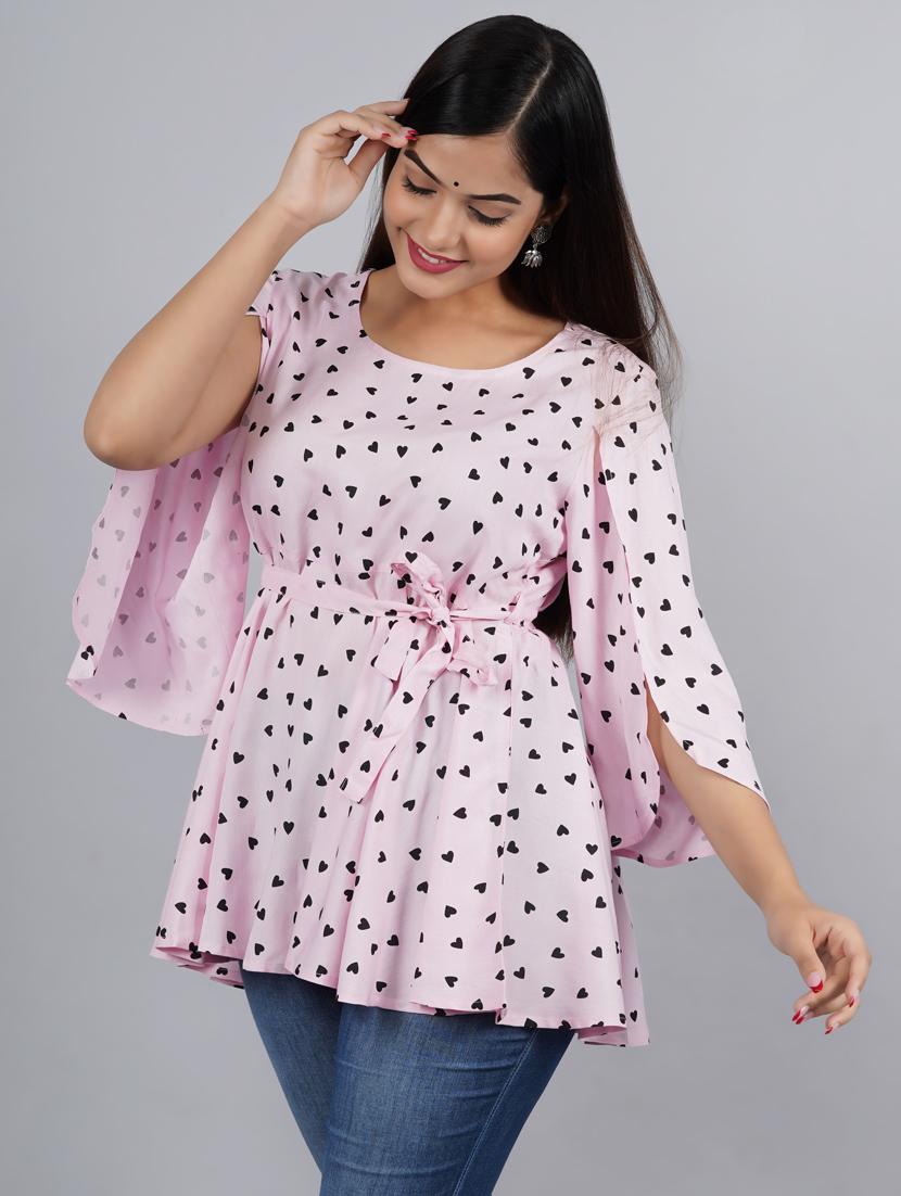 pink printed top - 19180788 -  Standard Image - 1