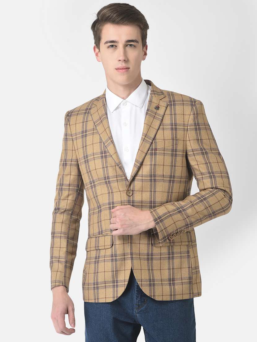 solid single breasted casual blazer