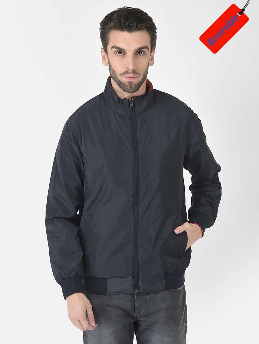 boys mock collar solid  bomber jacket