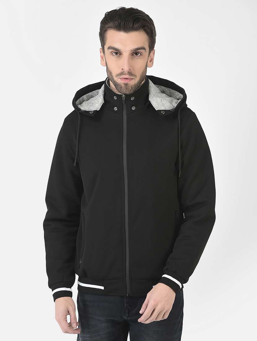 boys mock collar solid  bomber jacket