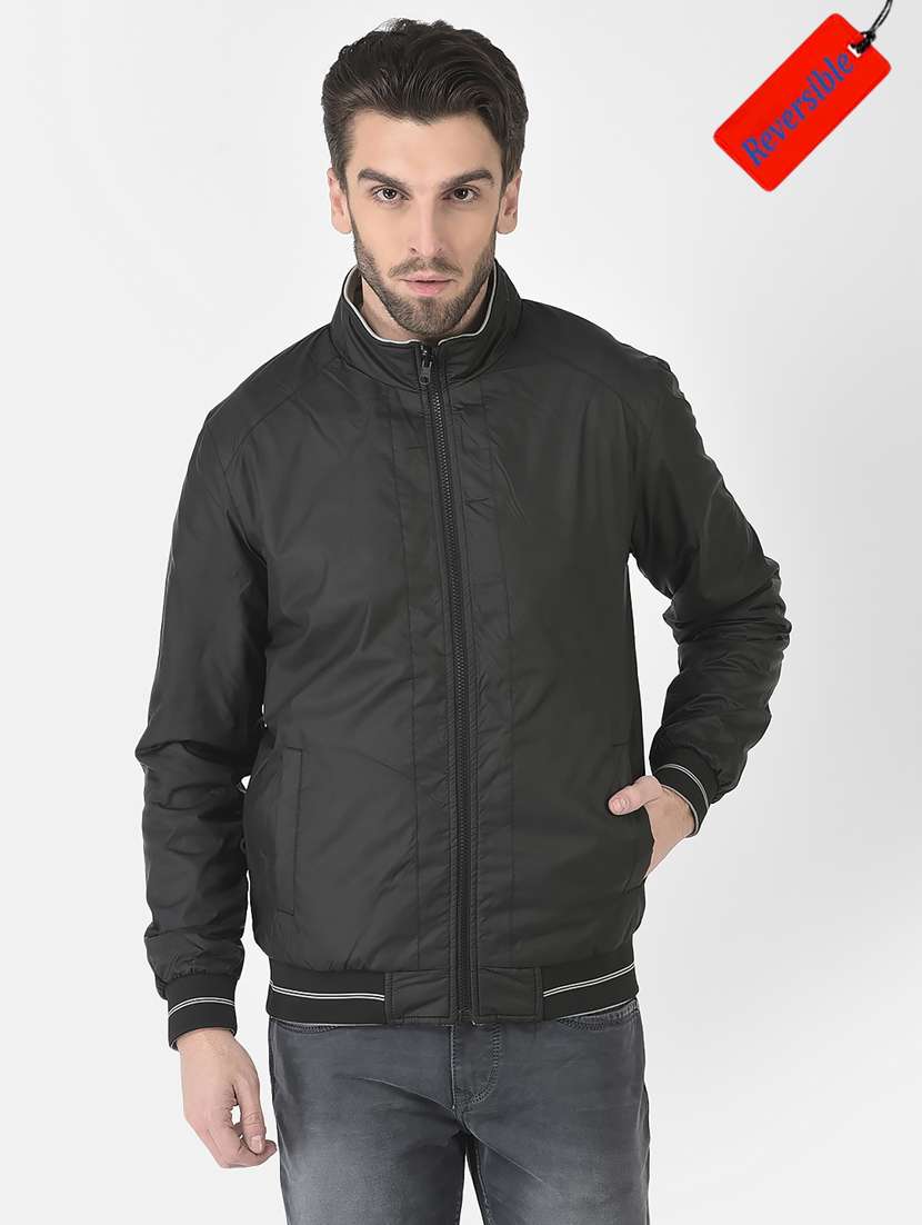 boys mock collar solid  bomber jacket