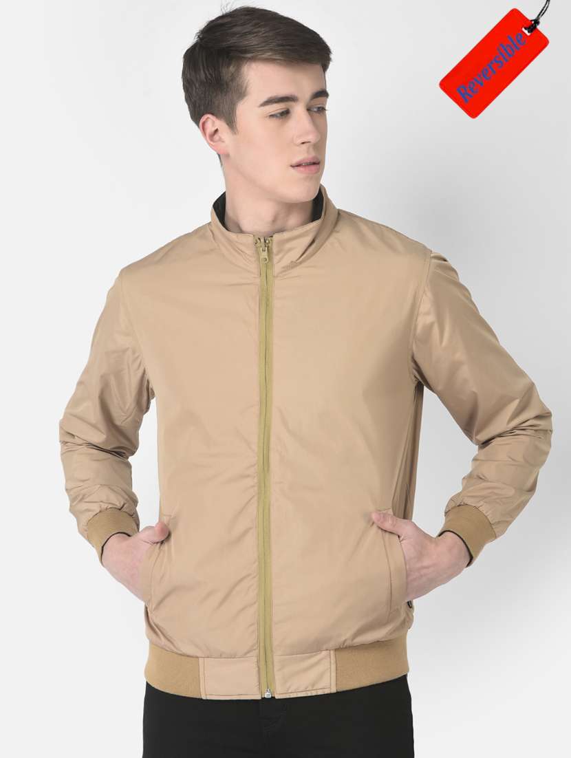 boys mock collar solid  bomber jacket
