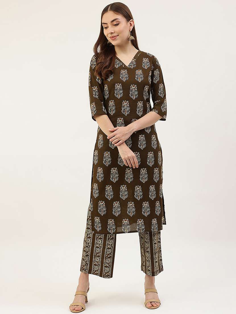 printed kurta palazzo set