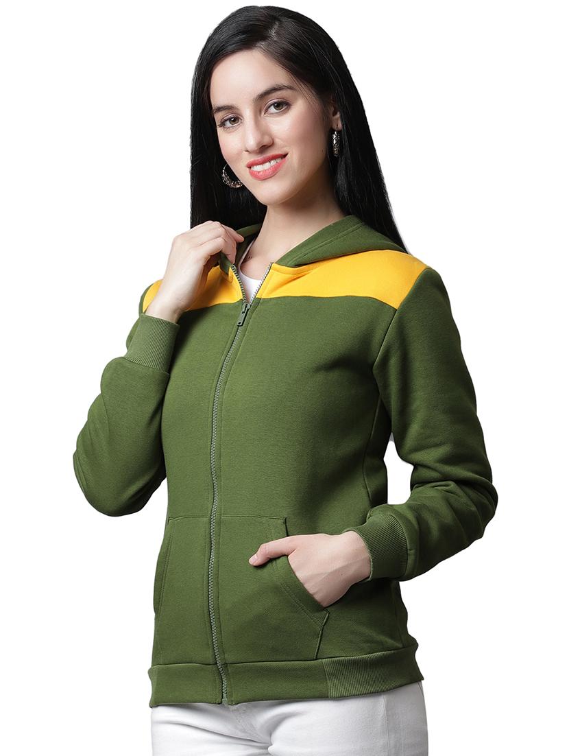 women's color block sweatshirt - 19181525 - Standard Image - 1